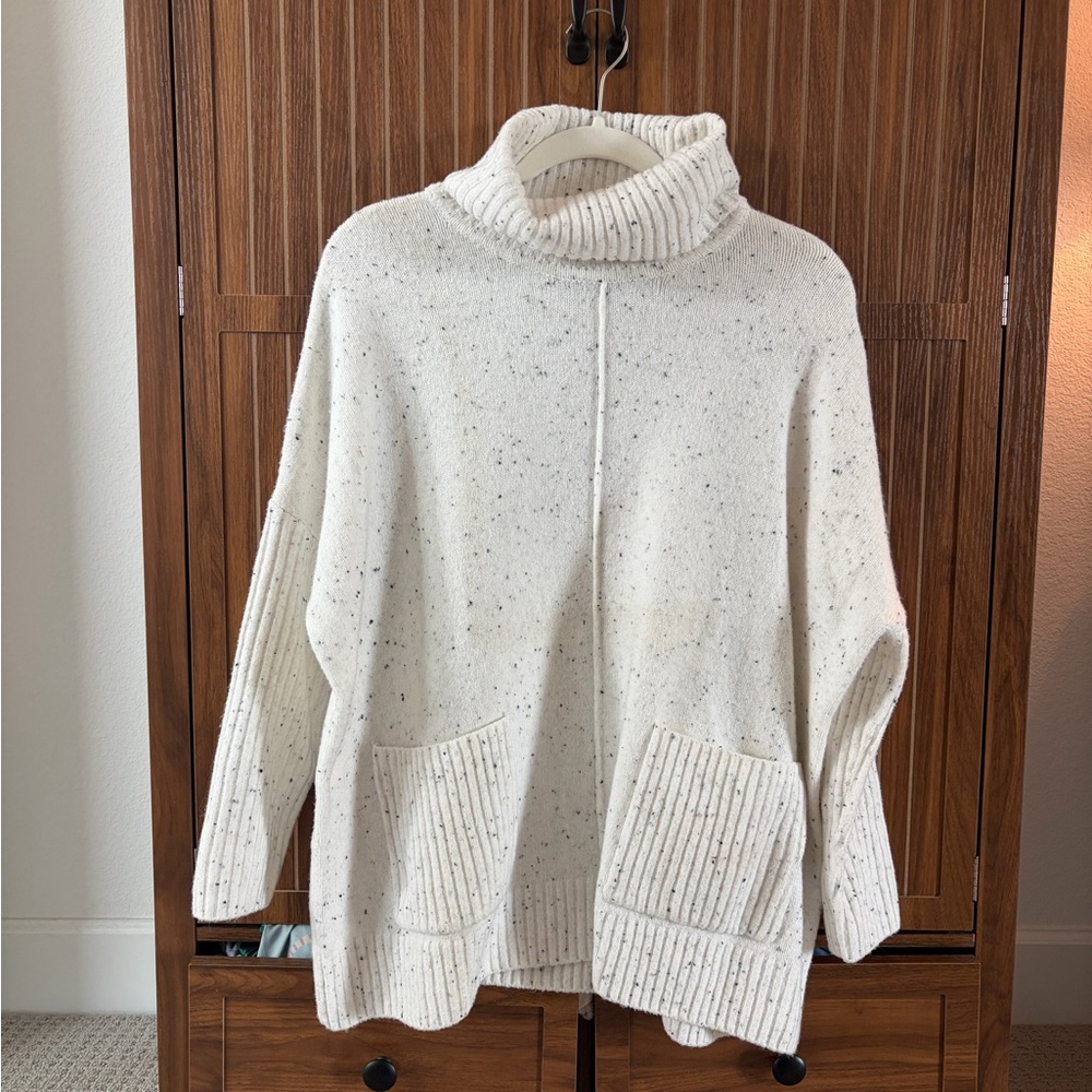 Madison Grey Cozy White Turtleneck Sweater